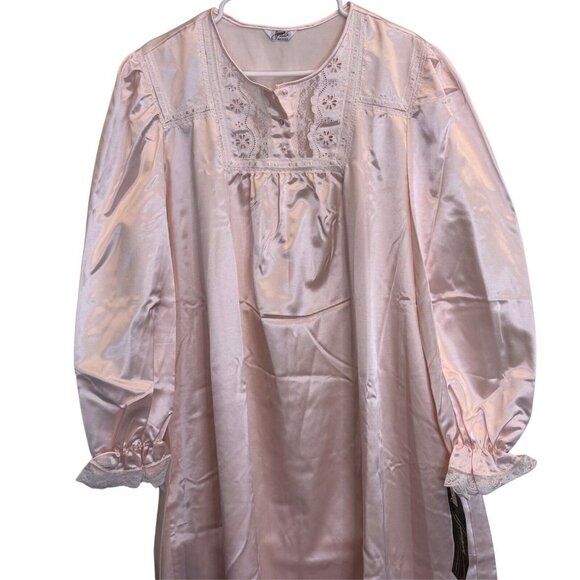 Henson Kickernick Light Pink Vintage Lingerie Gown - Size Large - Picture 2 of 8